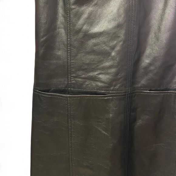 Gianni Bini black leather mini dress size XS - Picture 6 of 9